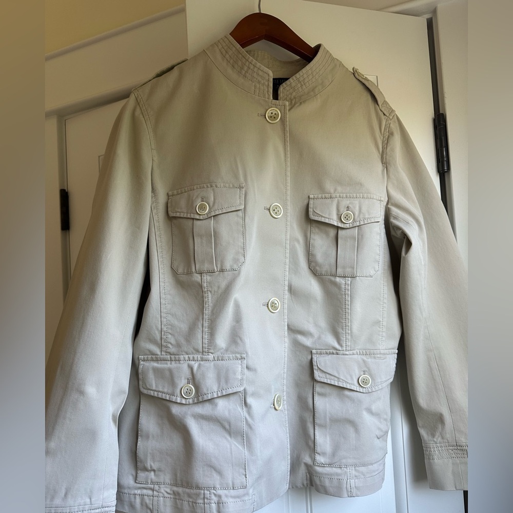 Lafayette New York. Women's light khaki Utility Jacket